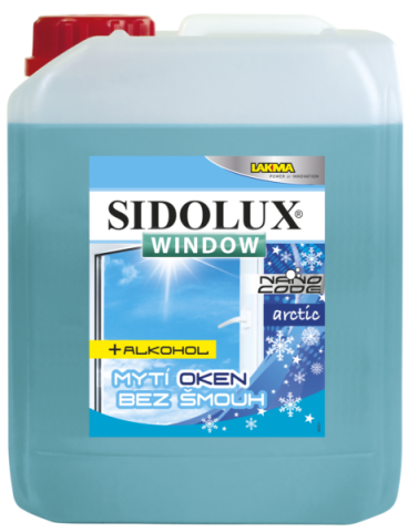 Sidolux Soda Power na skla a okna NANO CODE 5l arctic